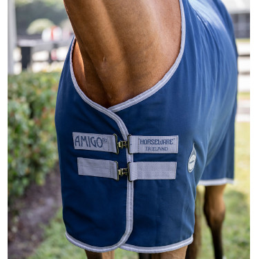 Boxdeken Horseware Amigo Delphinium 0g Marine / titaangrijs / zilver Marineblauw Boxdeken Horseware Amigo Delphinium 0g Marine / titaangrijs / zilver Marineblauw