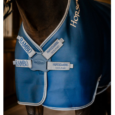 Droogdeken Horseware Rambo Airmax Cooler Disc Marine / onweer / zilvergrijs Marineblauw Droogdeken Horseware Rambo Airmax Cooler Disc Marine / onweer / zilvergrijs Marineblauw