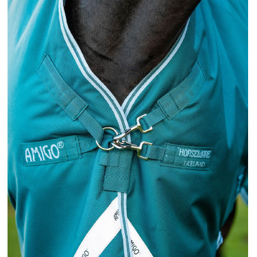 Horseware Dekens High Neck Amigo® Bravo 12 Original 250g 1200D Groen / aqua Horseware Dekens High Neck Amigo® Bravo 12 Original 250g 1200D Groen / aqua