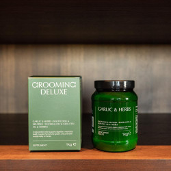 Paardenvoeding: Knoflook & Kruiden Mix Kentucky | Equi-Clic Paardenvoeding: Knoflook & Kruiden Mix Kentucky | Equi-Clic