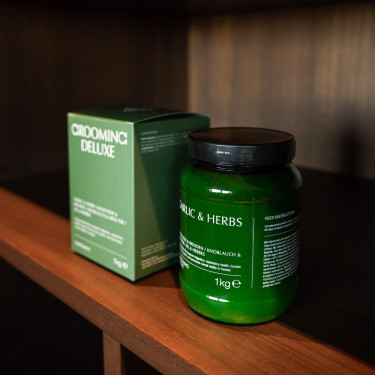Paardenvoeding: Knoflook & Kruiden Mix Kentucky | Equi-Clic Paardenvoeding: Knoflook & Kruiden Mix Kentucky | Equi-Clic