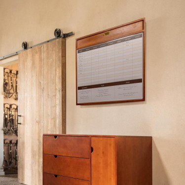 Magnetisch staltableau met frame Grooming Deluxe van Kentucky Hout Beige