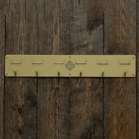 Halsterhouder Grooming Deluxe met 6 haken en naambordje Goud