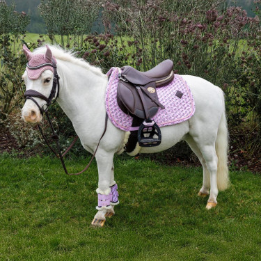 Turnout beenbeschermers Kentucky schapenvacht Vegan Sammy Collectie Eenhoorn Lichtroze