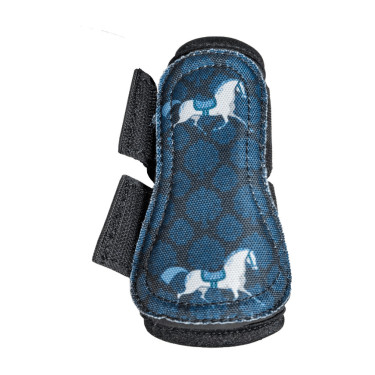 Turnoutschoenen pony’s zwart met paardenmotief | Ruitersport Turnoutschoenen pony’s zwart met paardenmotief | Ruitersport