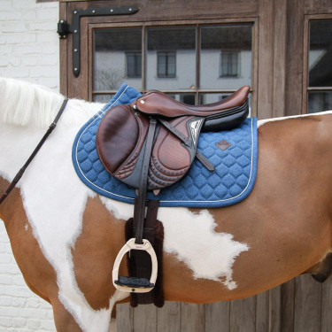 Zadelpad Kentucky Melange Jumping Marine Marineblauw