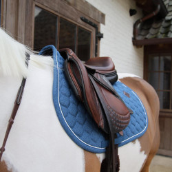 Zadelpad Kentucky Melange Jumping Marine Marineblauw