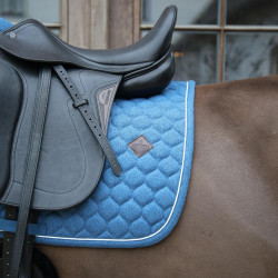Zadeldekje Kentucky Melange Dressuur Marine Marineblauw