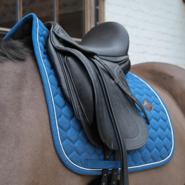Zadeldekje Kentucky Melange Dressuur Marine Marineblauw
