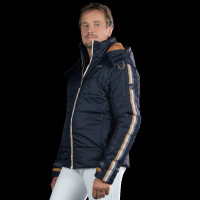 Waterdichte herenjas Iso Flags & Cup Marineblauw