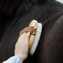 Zachte borstel met zachte haren small Grooming Deluxe Natuurlijk Bruin Zachte borstel met zachte haren small Grooming Deluxe Natuurlijk Bruin