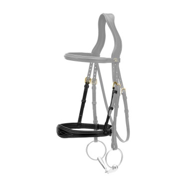 Anatomische Neusriem zonder Kinriem D Collectie Dy'on Zwart