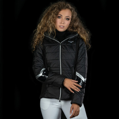 Waterdichte damesparka Norola Flags & Cup Zwart