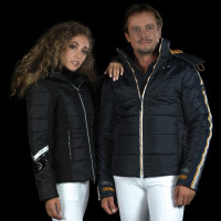 Waterdichte damesparka Norola Flags & Cup Zwart Waterdichte damesparka Norola Flags & Cup Zwart