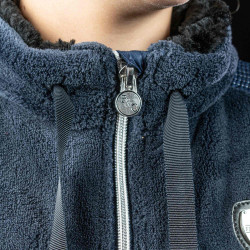 Kinderfleecevest Kahari Flags & Cup Marineblauw