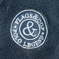 Kinderfleecevest Kahari Flags & Cup Marineblauw