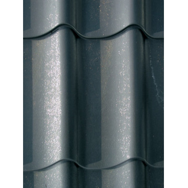 Panneau tuile alu-zinc anthracite