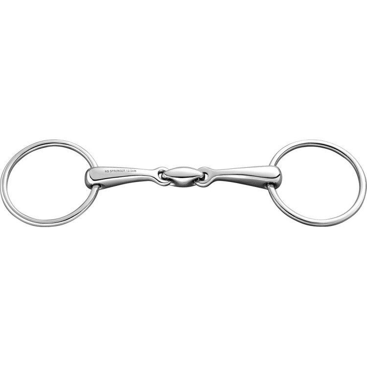 Sprenger dubbelgebroken bit met 2 ringen