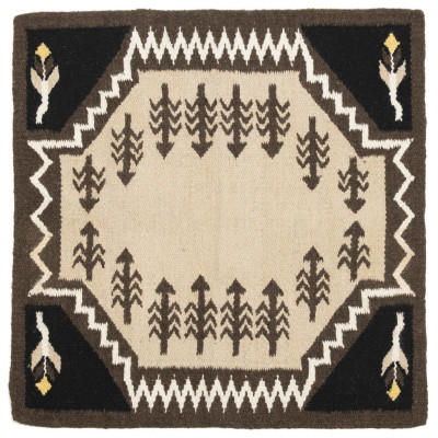 Tapis navajo Westride by Franck Perret Sioux Marron / beige