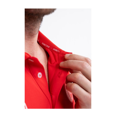 Polo Harcour Dranse heren Swiss Equestrian Friends Rood