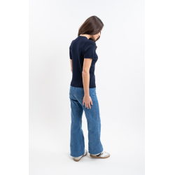 T-shirt Harcour Tzimi dames Marine Marineblauw
