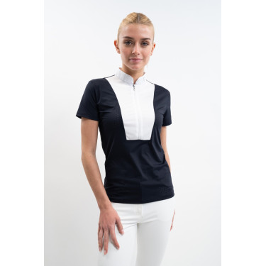 Wedstrijdpolo Harcour Paris dames Marine Marineblauw Wedstrijdpolo Harcour Paris dames Marine Marineblauw