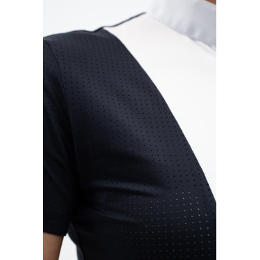 Wedstrijdpolo Harcour Paris dames Marine Marineblauw Wedstrijdpolo Harcour Paris dames Marine Marineblauw