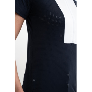 Wedstrijdpolo Harcour Paris dames Marine Marineblauw Wedstrijdpolo Harcour Paris dames Marine Marineblauw