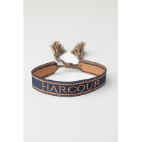 Armband Baya Harcour Marine / abrikoos Marineblauw