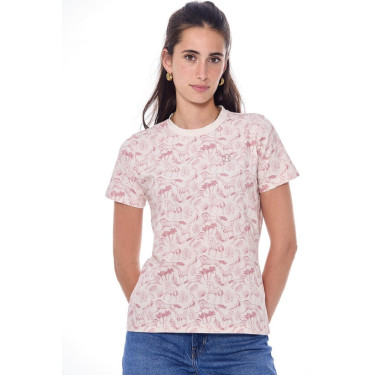 Dames paardrij T-shirt Harcour Tabatha roze Dames paardrij T-shirt Harcour Tabatha roze