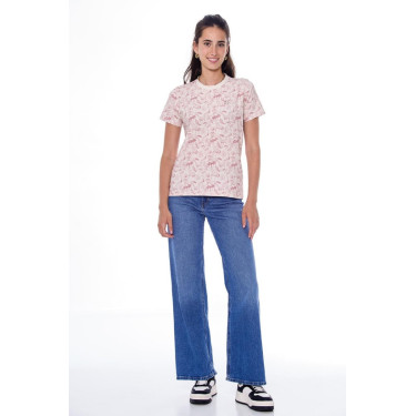 Dames paardrij T-shirt Harcour Tabatha roze Dames paardrij T-shirt Harcour Tabatha roze