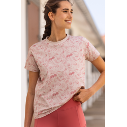 Dames paardrij T-shirt Harcour Tabatha roze