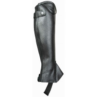 Mini Chaps Vivaldi Leder Gegranuleerd T de T Zwart