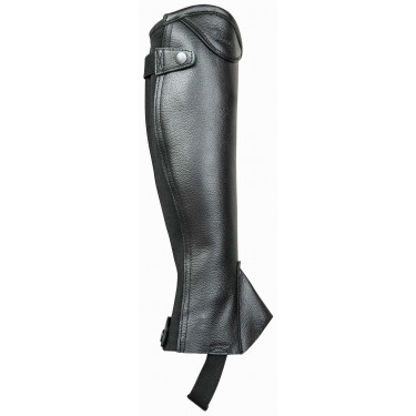 Mini Chaps Vivaldi Leder Gegranuleerd T de T Zwart
