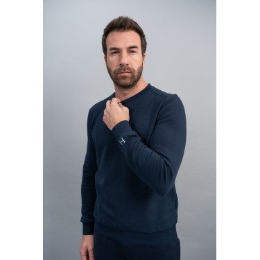 Harcour Paulo trui Marine Marineblauw