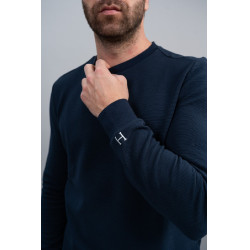 Harcour Paulo trui Marine Marineblauw