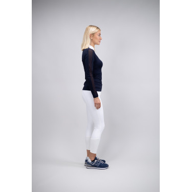 Wedstrijdpolo Harcour Coquette Marine Marineblauw