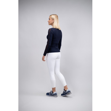 Wedstrijdpolo Harcour Coquette Marine Marineblauw