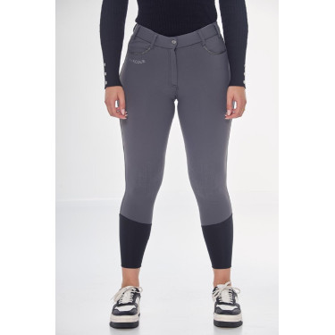 Fleece paardrijbroek Harcour Jaipur Antracietgrijs