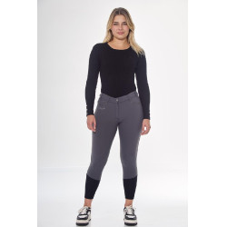 Fleece paardrijbroek Harcour Jaipur Antracietgrijs