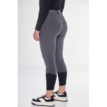 Fleece paardrijbroek Harcour Jaipur Antracietgrijs