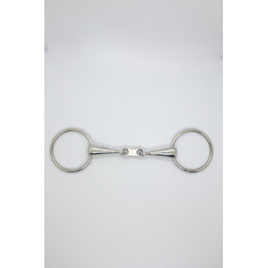 Muserola simple de doble articulación con enlace plano de 19 mm Harcour Roestvrij staal Grijs