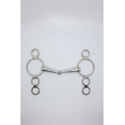 Mors Pessoa 3 ringen 18 mm Harcour Roestvrij staal Grijs Mors Pessoa 3 ringen 18 mm Harcour Roestvrij staal Grijs