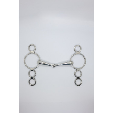 Mors Pessoa 3 ringen 18 mm Harcour Roestvrij staal Grijs Mors Pessoa 3 ringen 18 mm Harcour Roestvrij staal Grijs