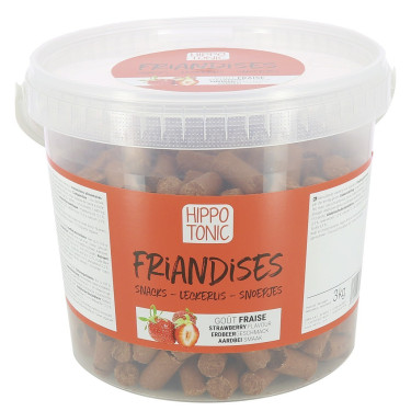 Snoepjes voor paarden met aardbeiensmaak Hippotonic Snoepjes voor paarden met aardbeiensmaak Hippotonic