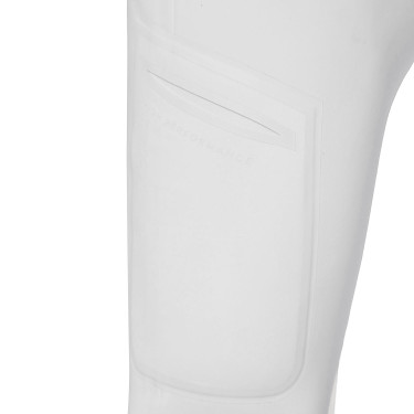 Slim fit herenrijbroek Equestro Ridertechnology full grip Wit