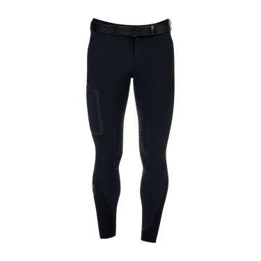 Slim fit herenrijbroek Equestro Ridertechnology full grip