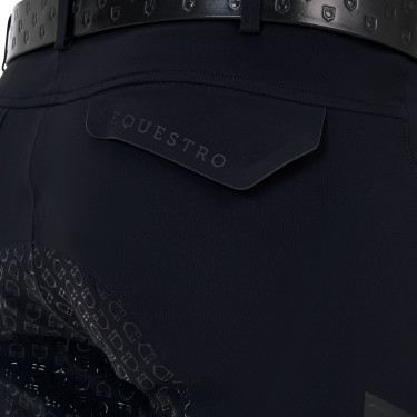 Slim fit herenrijbroek Equestro Ridertechnology full grip