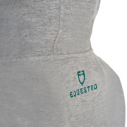 Kinderhoodie met rits en badstof-effect opschrift