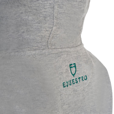 Kinderhoodie met rits en badstof-effect opschrift